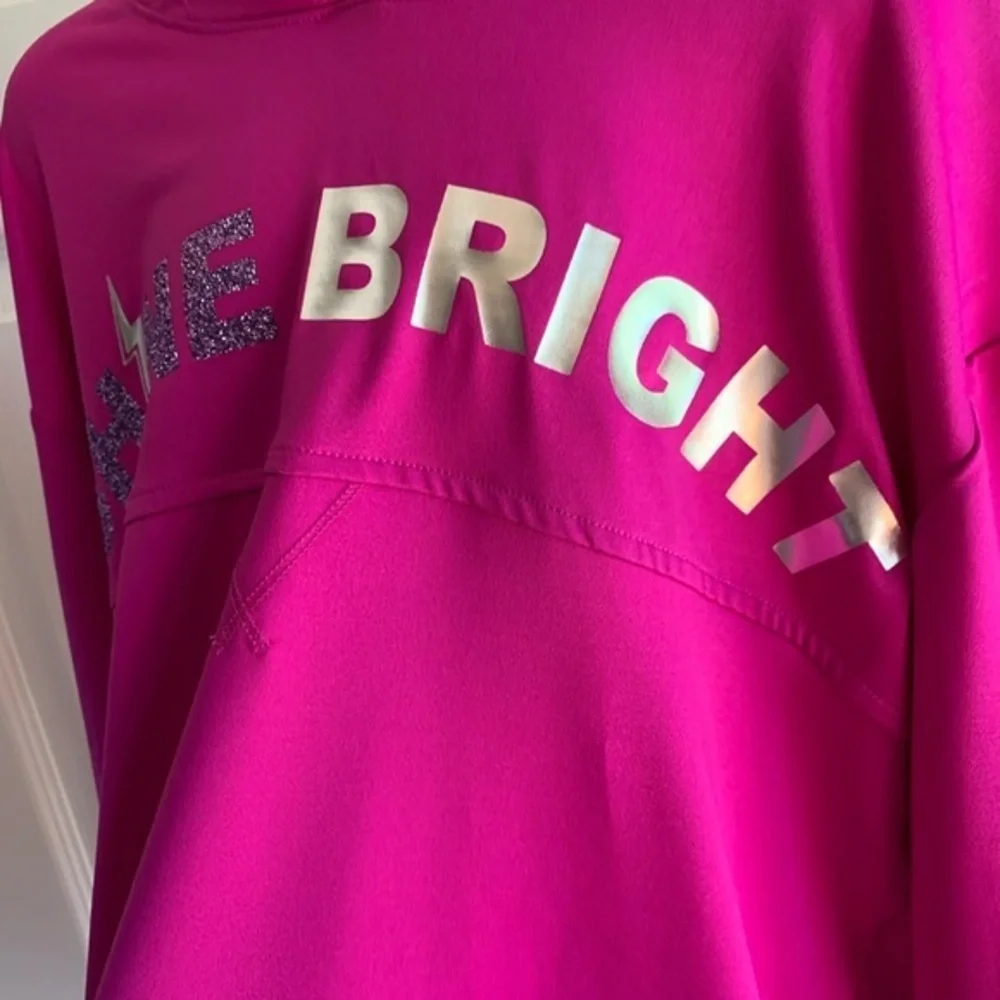 Shine Bright Pink Purple Hooded Sweatshirt…